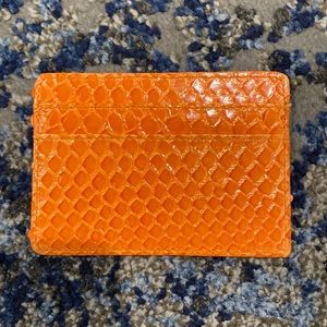 BRAND NEW Hunting Season Orange Python Card Holder